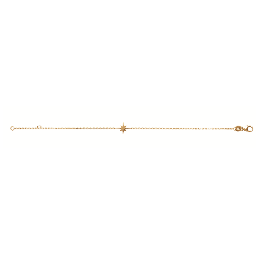 Polaris North Star Bracelet in 18K Gold Plated