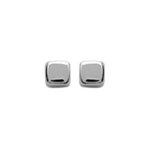 Load image into Gallery viewer, Mystigrey Brooke 18K Gold Plated and .925 Sterling Silver Plated Rhodium Stud Square Earrings
