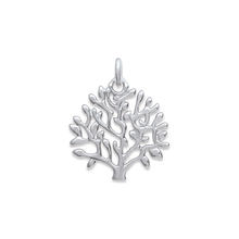 Load image into Gallery viewer, Tree 925 Sterling Silver Plated Rhodium Pendant

